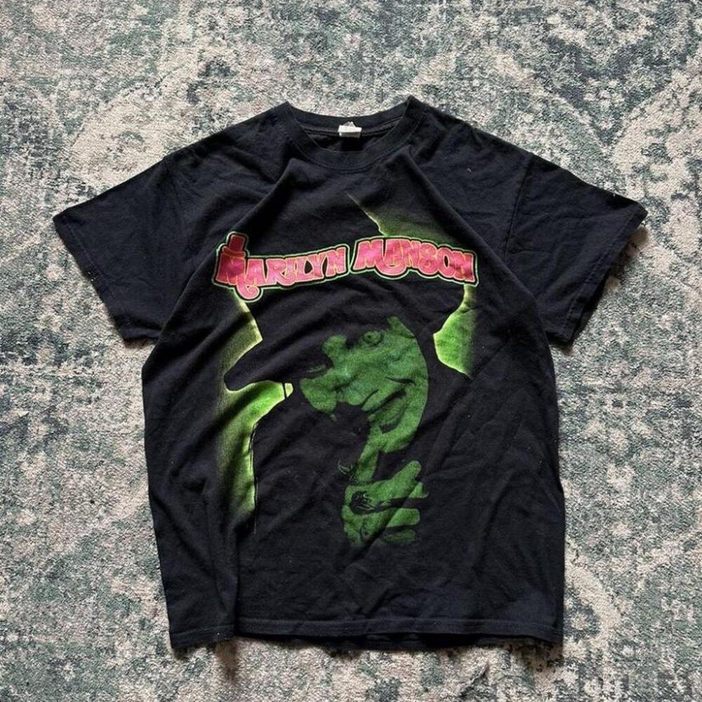 Marilyn Manson 1994 Black And Green  Tee